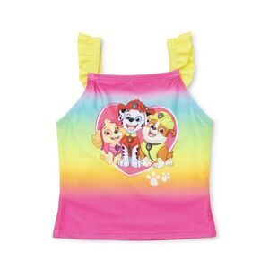 NWT Toddler Girls Nickelodeon Paw Patrol Tankini Swimsuit Bathing Suit Top - 3T